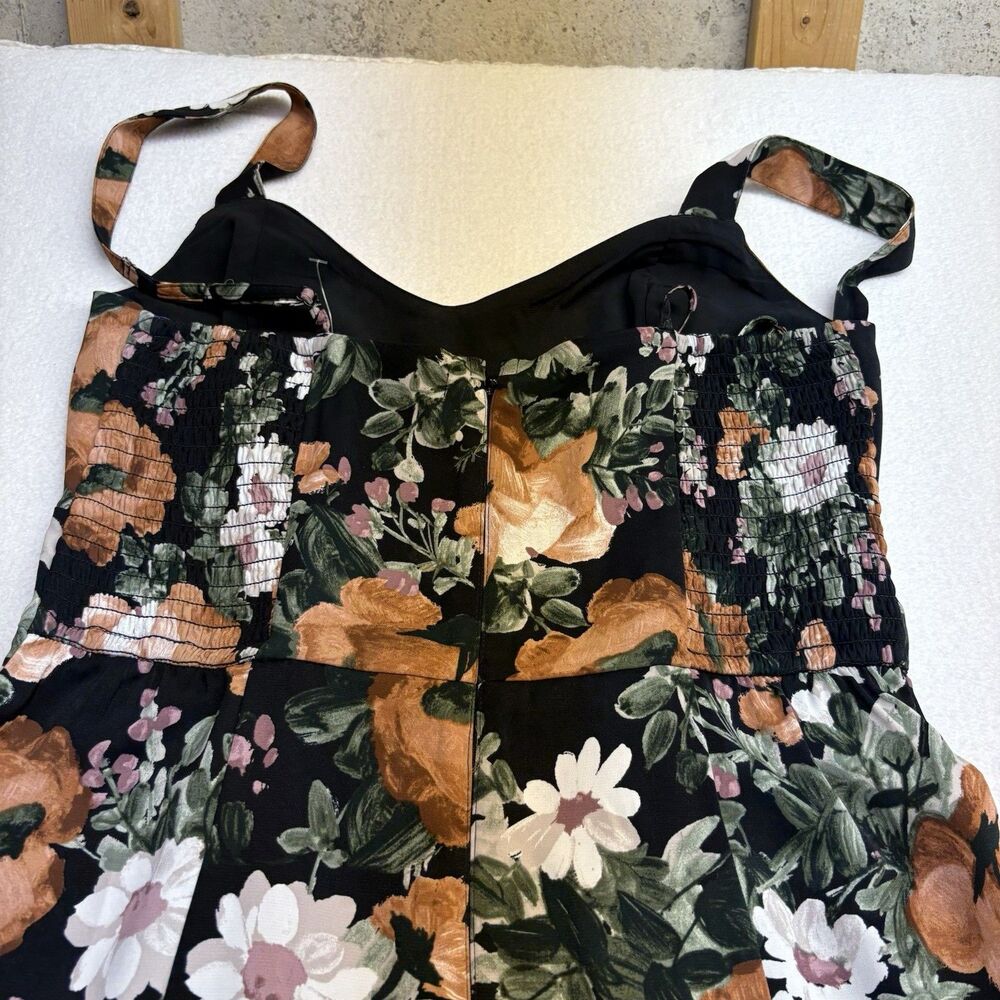 Abercrombie & Fitch Black Floral Ruffled Maxi Dress - Picture 7 of 7